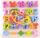 Holz Kinder Steckpuzzle Zahlen für 3+ Jahre alt+ Jahre 26pcs Spring