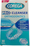 Corega Pro Cleanser Orthodontics Clean & Fresh 30 ταμπλέτες