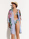 Desigual Amelia Women's Maxi Kimono Beachwear Floral