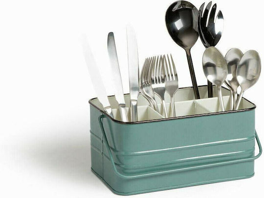 La Redoute Interieurs Metallic Green Cutlery Drainer 25x16x12cm