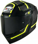 Suomy Track-1 Ninety Seven Full Face Helmet ECE 22.05 1350gr Gunmetal/Yellow KST10013XS