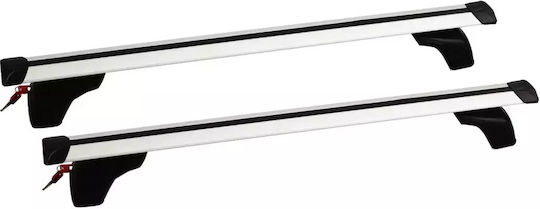 G3 G3 Aluminum Car Roof Bars 127cm for Hyundai i10 5D 5D 2014-2019 Set with Roof Rack Legs