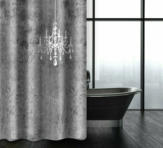 Saint Clair Abstract 116 Duschvorhang Stoff 240x185cm Anthracite Saint Clair Abstract 116 Duschvorhang Stoff 240x185cm Anthracite