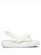 Envie Shoes Women's Flat Sandals Flatforms In White Colour