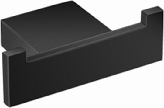 Sanco Monogramm 120418-M116 Cârlig de Baie Dublu cu șuruburi ​8x2.5cm Black Mat