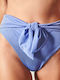 Leila Bikini Slip Hohe Taille Hellblau