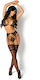 Beauty Night Natasha Sexy Σετ Εσωρούχων με Δαντέλα & Ζαρτιέρες Black 3τμχ