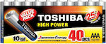Toshiba High Power Αλκαλικές Μπαταρίες AAA 1.5V 40τμχ