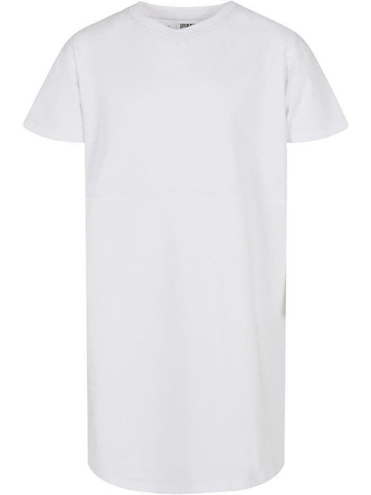 Urban Classics Kids Dress Short Sleeve White