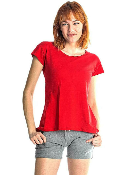 Paco & Co Women's Cotton Blouse Red