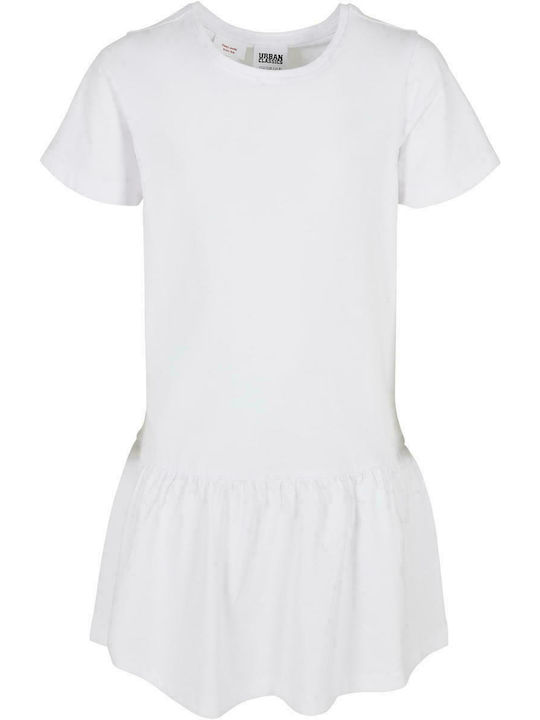 Urban Classics Kids Dress Short Sleeve White