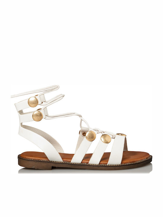 Women's Flat Sandals White