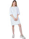 Kappa 222 Banda 10 Lalla Mini Athletic Dress T-Shirt Short Sleeve White