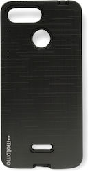 Motomo Shockproof Back Cover Πλαστικό Ανθεκτική Μαύρο (Redmi 6a)