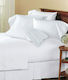 Blanc de Blanc MK Solid Hotel Sheet White Singl...