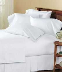 Blanc de Blanc MK Solid Hotel Sheet White Queen...