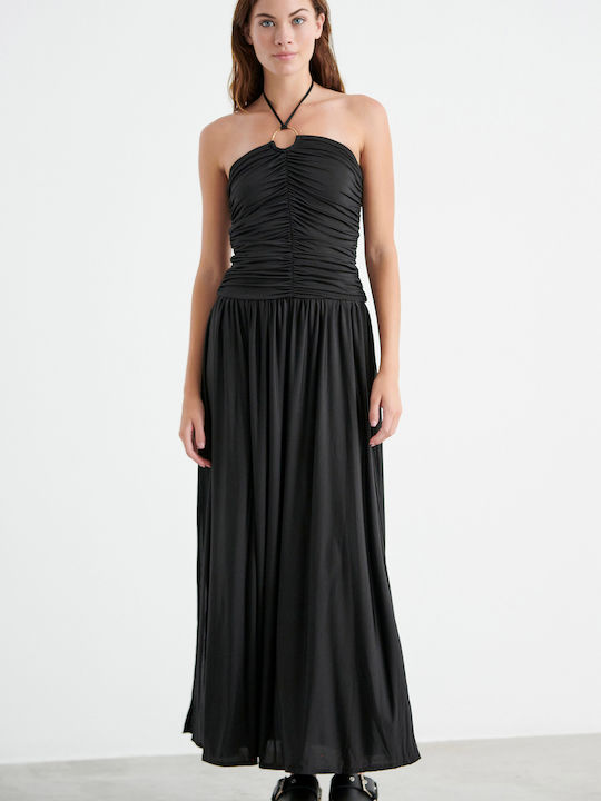 SugarFree Sommer Maxi Abendkleid Schwarz