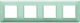 Vimar Plana Horizontal Switch Frame 4-Slots Gre...