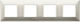 Vimar Plana Horizontal Switch Frame 4-Slots Sil...