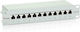 Equip Patch Panel Shielded για Rack 1U 10" 12 Θυρών cat6 Γκρι