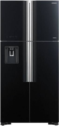 Hitachi Хладилник Гардероб 540лт NoFrost В183.5xШ85.5xД73.7см. Черен R-W661PRU1 GBK