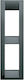 Vimar Classica Vertical Switch Frame 2-Slots Bl...