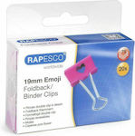 Rapesco Klammern Heart 19mm Rosa 20Stück