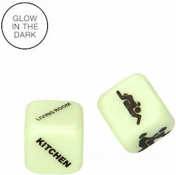 S-Line Light Up Your Sexy Night Ερωτικό Παιχνίδι Ζαριών Dice Glow in the Dark 2τμχ