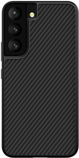 Nillkin Synthetic Fiber Umschlag Rückseite Silikon Schwarz (Galaxy S22+ 5G) 028670