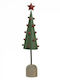 Christmas Decorative Metal Tree Cone 44cm Green 2pcs