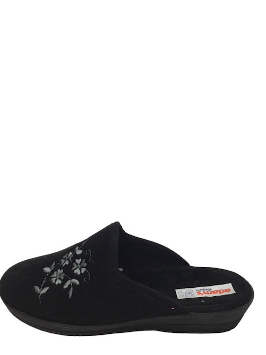 Adam's Shoes 624-4560 Women's Slipper In Black Colour