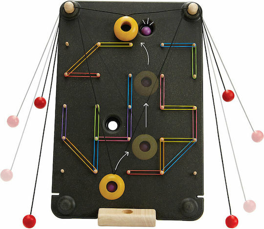 Plan Toys Τοίχος με Τροχαλίες Εκπαιδευτικό Παιχνίδι Γνώσεων από Ξύλο για 3+ Ετών