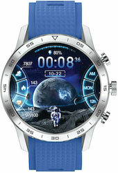 DAS.4 SU20 Smartwatch με Παλμογράφο (Μπλε)