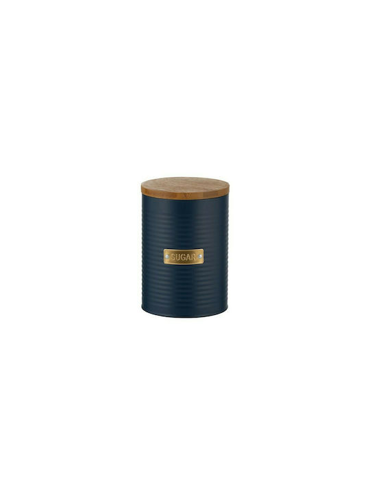 Typhoon Sugar Jar with Airtight Lid Metallic Blue 4000ml 1 Piece