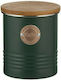 Typhoon Coffee Jar with Airtight Lid Metallic Green 1000ml 1 Piece