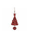 Ornament De Brad Agățat Metalic Roșu 7x17cm