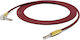 Oyaide QAC-222G LS Cable 6.3mm male - 6.3mm male 3m Κόκκινο (OY/EM/000139)