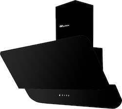 MultiHome MH-6601 Καμινάδα 90cm Μαύρη