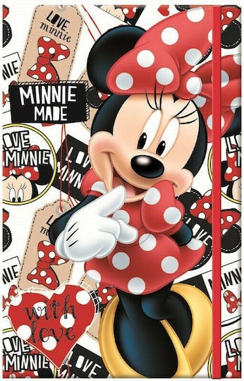 Gim Minnie Μπλοκ Σημειώσεων A6 με Λάστιχο Πολύχρωμο