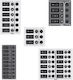 Lalizas Sp9 Ultra Boat Switch with Panels 9 Waterproof Switches, Inox 316, Anthracite, 12/24V