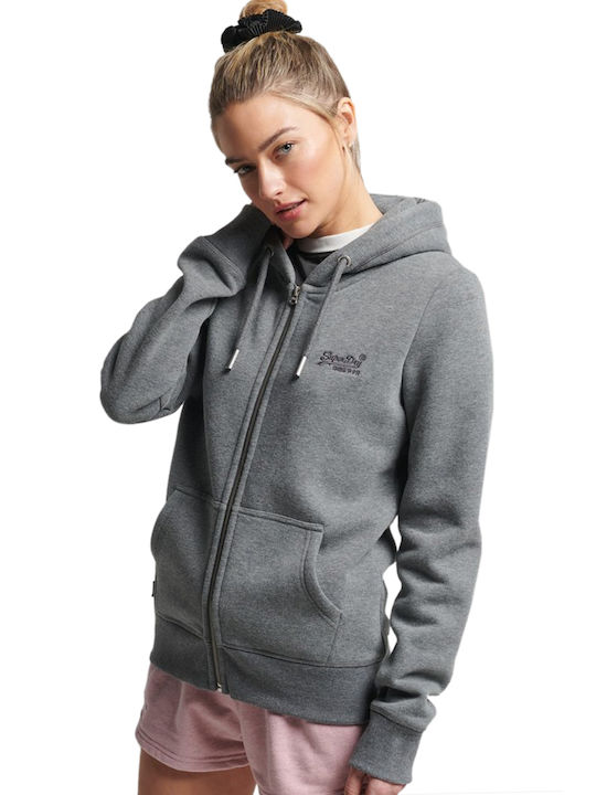 Superdry Women's Hooded Cardigan Gray