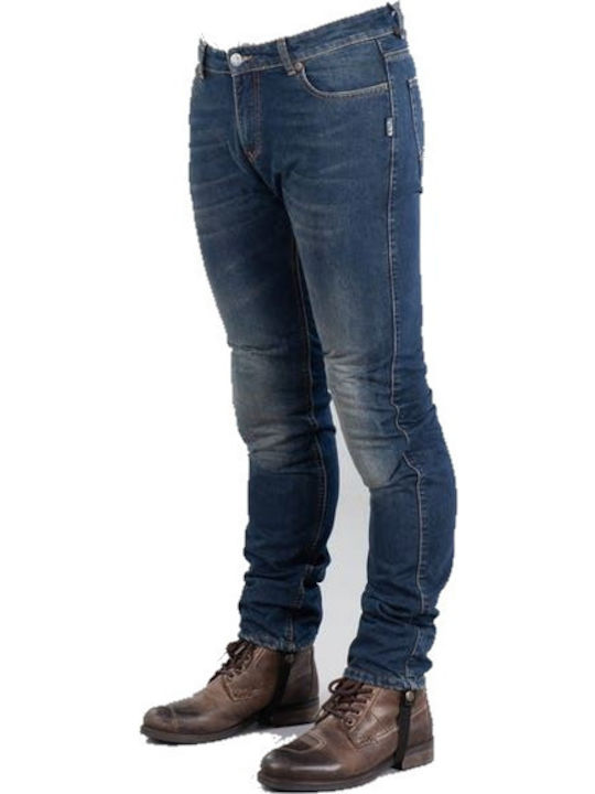 Bering Gorane Jeans Ανδρικό Παντελόνι Μηχανής 4 Εποχών Μπλε