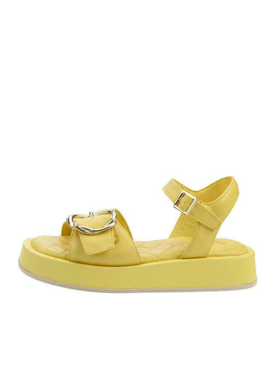 Paola Ferri Leather Women's Flat Sandals with S...