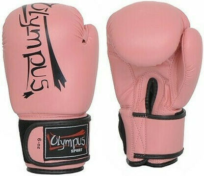 Olympus Sport JR4004-16 Synthetic Leather Boxing Competition Gloves Pink