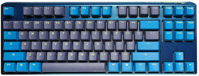 Ducky One 3 Daybreak Gaming Mechanische Tastatur Tenkeyless mit Cherry MX Rot Schaltern und RGB-Beleuchtung (Englisch US) Blau