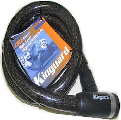 Kinguard Kinguard 170cm Motorcycle Chain Lock Motorcycle Chain Lock with 25mm Pin in Black
