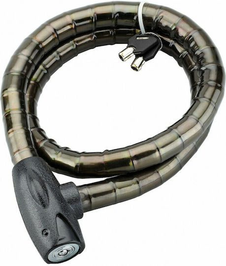 Thirard Scorp Αντικλεπτική Κουλούρα Μοτοσυκλέτας με Μήκος 120εκ. Μαύρο Χρώμα