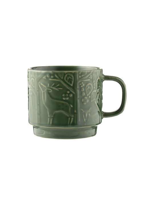 Mason Cash Forest Κούπα Κεραμική Πράσινη 300ml