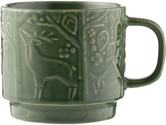 Mason Cash Forest Κούπα Κεραμική Πράσινη 300ml