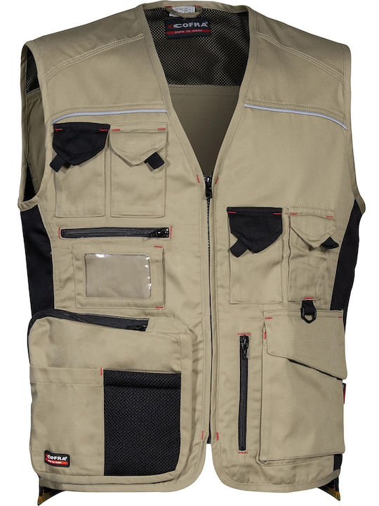 Cofra Expert Safety Vest Beige V016-0-00